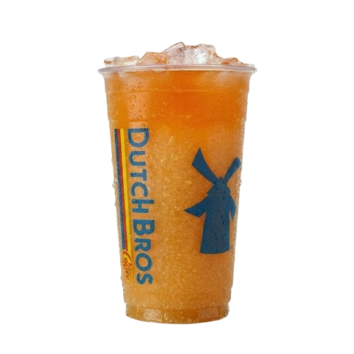 Dutch Bros Peach Ring Rebel Energy Drink