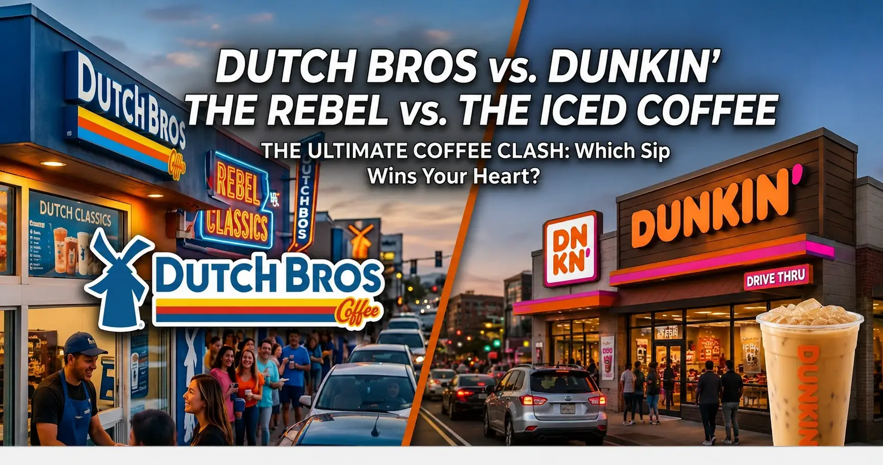 Dutch Bros vs Dunkin Menu Comparison 2026